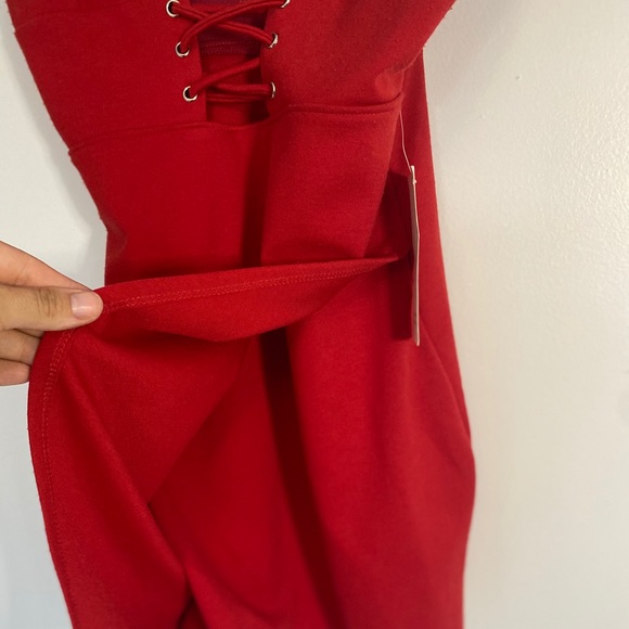 NWT TOBI Red Lace-up Tank Adjustable Straps Small - Picture 6 of 12